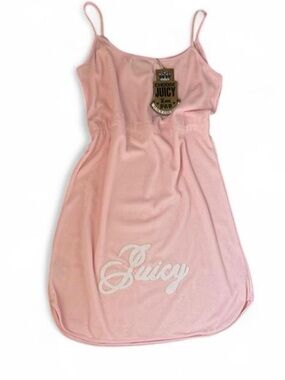Y2K Juicy Couture Baby Pink Terrycloth Dress Deadstock Medium